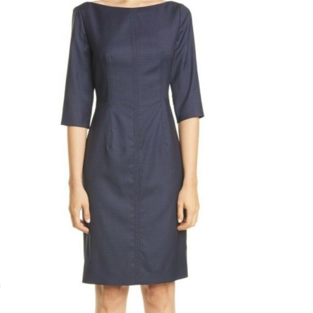 Hugo Boss Dokos Stretch Wool Sheath Dress - Brand New - Sz 6